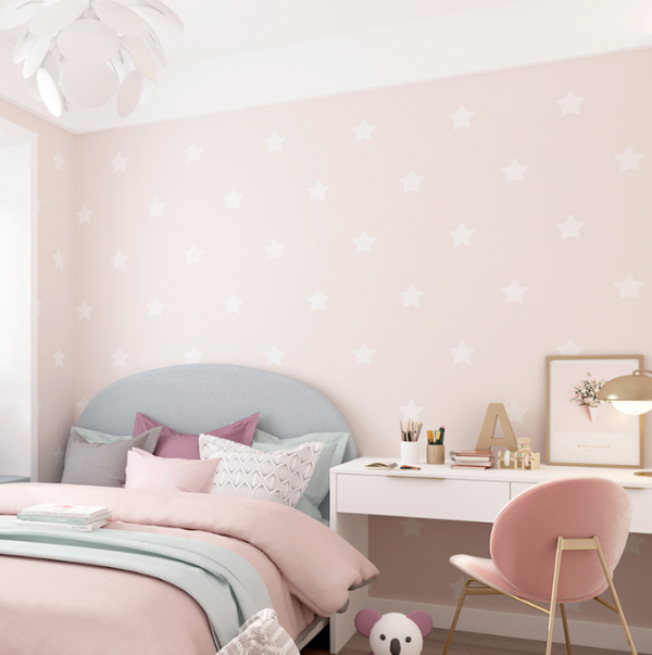 Wallpaper dengan motif bintang-bintang